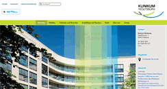 Desktop Screenshot of klinikum.wolfsburg.de